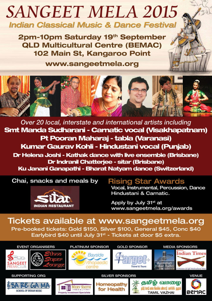 Sangeet Mela 2015 flyer